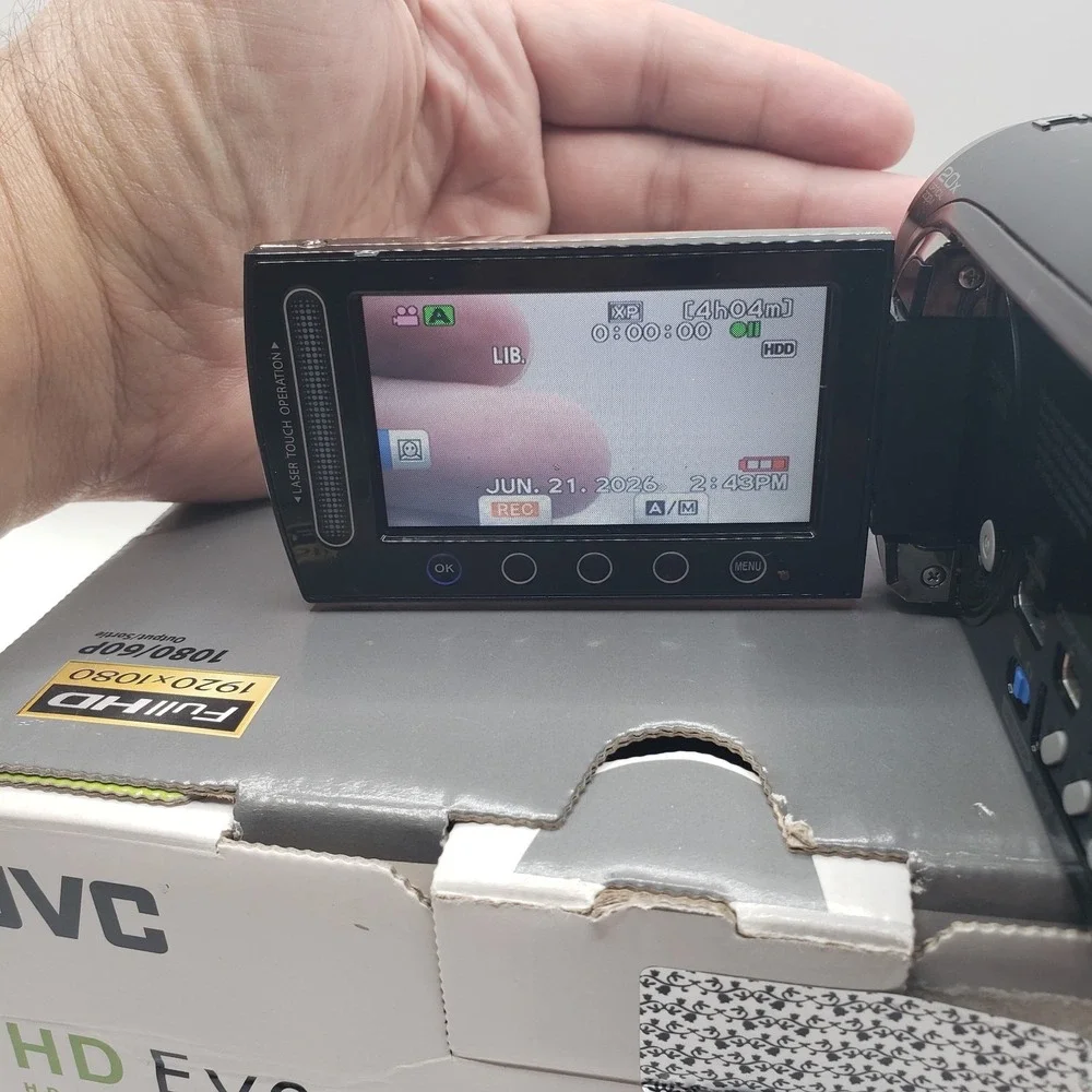 JVC Everio GZ-HD300 HD Camcorder HDD High Definition Digital Video Camera Black